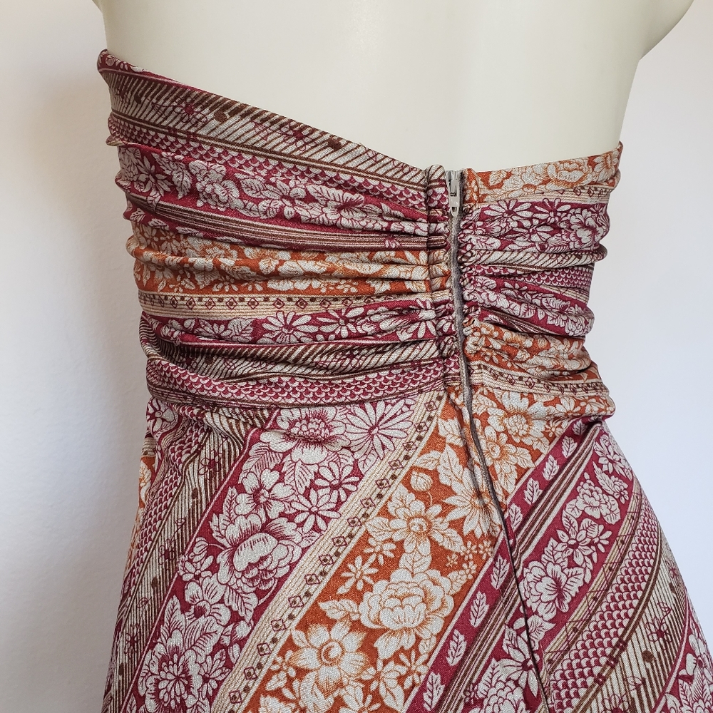 VTG 70s Halter Maxi Dress - Picture 6 of 8